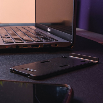 Nastaviteľný stojan Alogy holder skladací stolný stojan na telefón / tablet Čierny