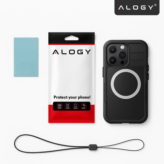 Alogy HydroArmor™ IP68 wasserdichte Hülle mit transparenter Rückseite, 360-Panzerabdeckung für MagSafe für Apple iPhone 16 Pro Max
