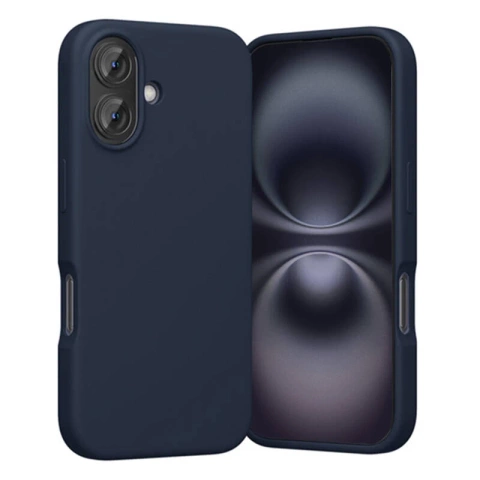 iPhone 16 Vention MagSafe Protective Case Silicone Blue Navy