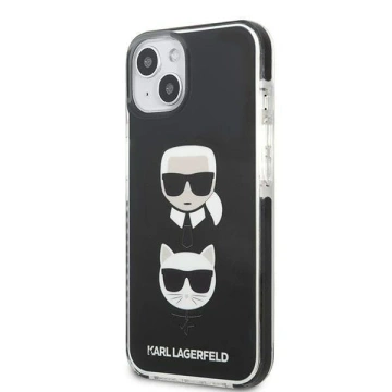 Ochranné puzdro na telefón Karl Lagerfeld KLHCP13STPE2TK pre Apple iPhone 13 Mini 5,4" pevné puzdro čierne/čierne Karl
