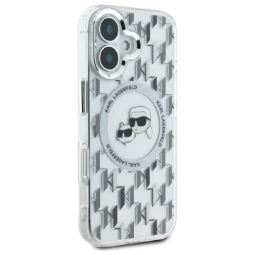 Чохол Karl Lagerfeld для iPhone 16 6.1" Transparent MagSafe IML Monogram Karl