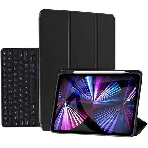 Case Alogy Bluetooth Keyboard Touchpad 4in1 Magnetic Pencil для Apple iPad Pro 11 2021 Чорний