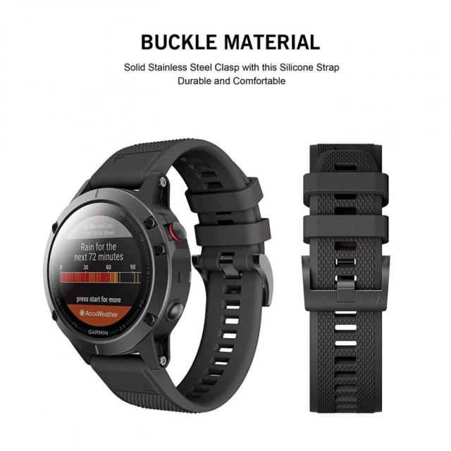 Hladký garmin fenix 3 / 5x / 3h / 5x plus / 6x / 6x pro / 7x černý