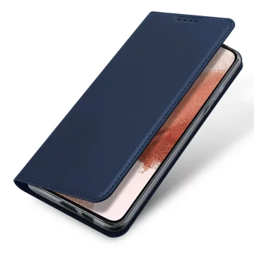 Dux Ducis Skin Pro Protective Phone Case for Samsung Galaxy S23 Flip Card Wallet Stand Blue