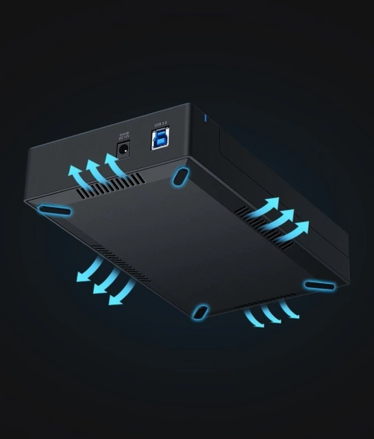 Корпус жорсткого диска Ugreen SATA 3.5'' USB 3.0 чорний (50422)