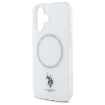 US Polo USHMP16SHOCLDPW iPhone 16 6,1" biela/biela IML Ring MagSafe
