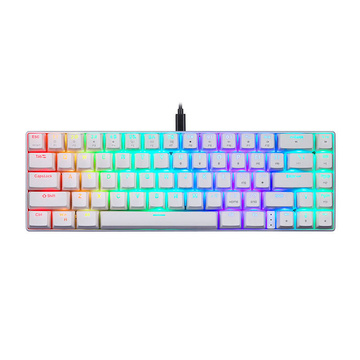 Motospeed CK67 RGB mechanische Tastatur (weiß)