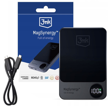 Powerbanka 10 000 mAh MagSafe QI USB-C Lightning - 3mk MagSynergy
