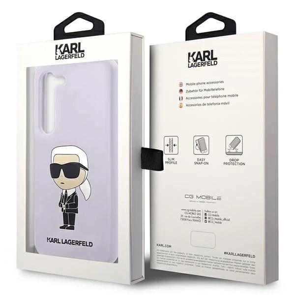 Etui Karl Lagerfeld KLHCS23MSNIKBCU do Samsung Galaxy S23  Plus S916 hardcase Silicone Ikonik