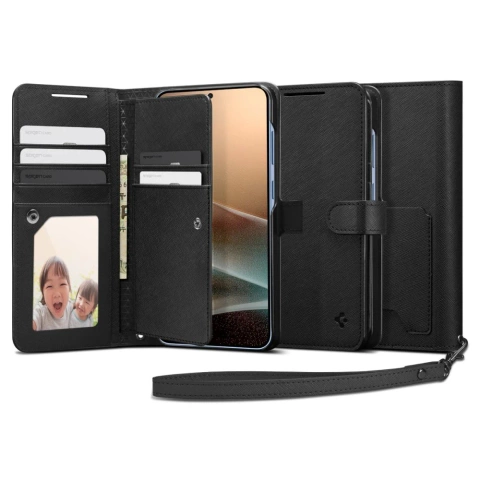 Etui do Samsung Galaxy S25  Plus Black Spigen Wallet "S"