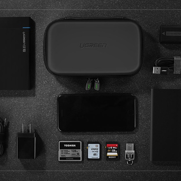 Puzdro na SSD pevný disk a GSM príslušenstvo UGREEN M čierne