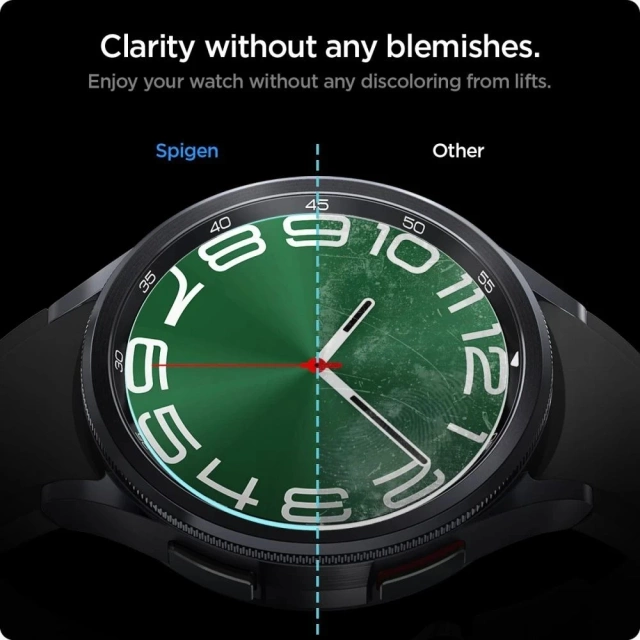 Tvrdené sklo Spigen Glas.tr „Ez-Fit“ v dvoch baleniach pre Samsung Galaxy Watch 6 Classic (47 mm) číre