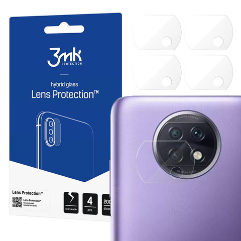 Glass x4 for camera lens 3mk Lens Protection for Redmi Note 9T 5G