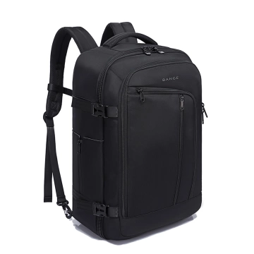 Bange voděodolný batoh na 15,6" notebook, městský cestovatel, 45x30x16 cm, do práce, do letadla, pánské, dámské, s USB portem Černá
