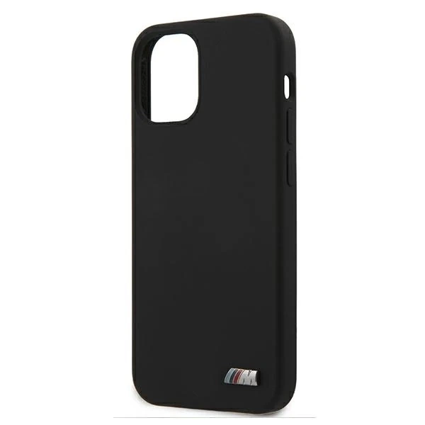 Etui BMW BMHCP12SMSILBK für iPhone 12 mini 5,4" Hardcase Silikon M Collection