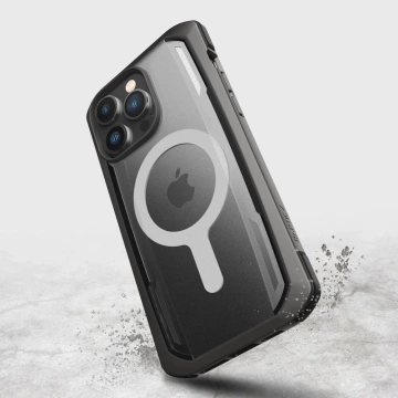 Raptic Secure Case pre iPhone 14 Pro s pancierovým krytom MagSafe čierny