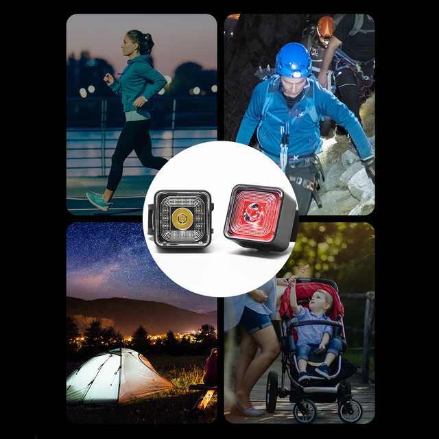 Велосипедний ліхтар 2в1 Alogy Bike Rear Front Light Smart Bike Lightlight Водонепроникний передній і задні ліхтарі 120lm IP66