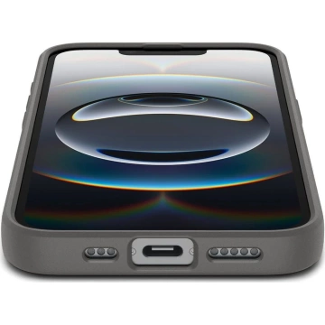 Puzdro Spigen Liquid Air pre iPhone 16E, mramorovo sivé, TPU s vzduchovým vankúšom