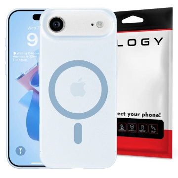 Чохол для Apple iPhone 17 Air – матовий чохол MagSafe із захистом лінз, тонкий та стійкий до подряпин, ідеально підходить – Alogy Skinny MatteCase™ небесно-блакитний