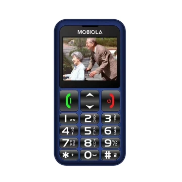 GSM-телефон Mobiola MB700 Blue 2G з настільним зарядним пристроєм для людей похилого віку