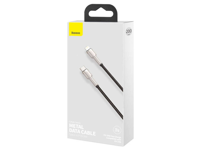 Kabel 2m Baseus Metal kabel USB-C Type C na Lightning PD 20W Black