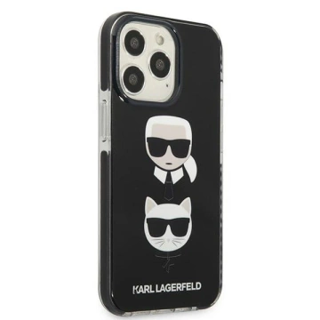 Etui Karl Lagerfeld KLHCP13XTPE2TK pro iPhone 13 Pro Max 6,7" pevný obal černý/černý Karl
