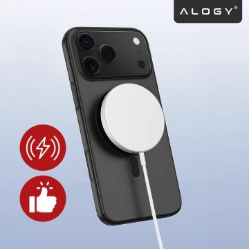 Чохол для Apple iPhone 17 Pro – матовий MagSafe із захистом лінз, тонкий та стійкий до подряпин, ідеально підходить – Alogy Skinny MatteCase™ чорний