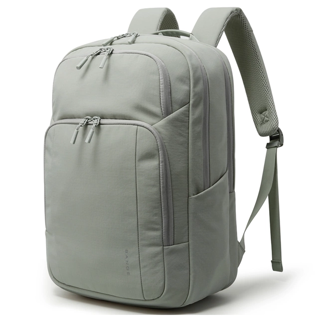 Bange wasserdichter Rucksack für 15,6-Zoll-Laptop, Stadtreisender, 45 x 30 x 16 cm, für Arbeit, Flugzeug, Herren, Damen, mit USB-Anschluss Schwarz