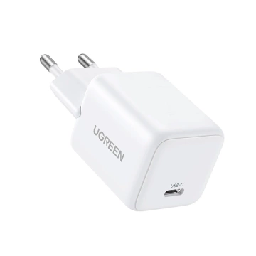Ładowarka Ugreen X513 30W GaN + kabel USB-C 1m Biała PD PPS
