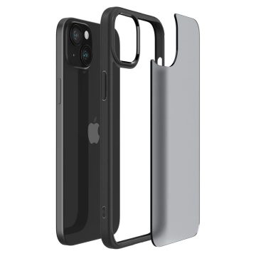 Etui Spigen Ultra Hybrid, mrazivo čierna pre iPhone 15 Plus