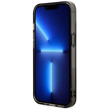 BMW Pouzdro BMHMP14SHGPK pro iPhone 14 6,1" šedá/šedá vzor MagSafe