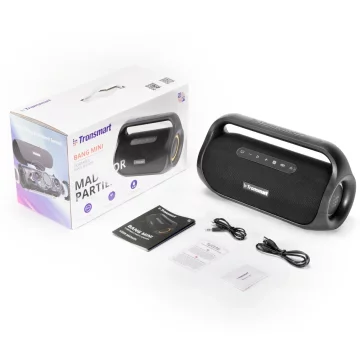 Міні бездротова Bluetooth колонка Tronsmart Bang 50 Вт чорна (854630)