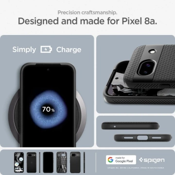 Etui Spigen Liquid Air для Google Pixel 8A Matte Black