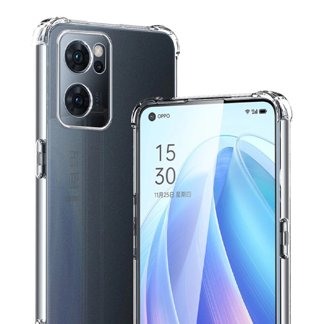 Силіконовий броньований чохол ShockProof Alogy для Oppo Reno7 5G Global Transparent