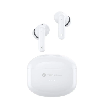 Forcell F-Audio TWS Clear Sound Kabellose Kopfhörer BT 5.3 Weiß