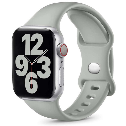 Sportovní gumový řemínek Alogy pro Apple Watch 42/44/45 / 49 mm šedý