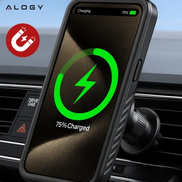 Pouzdro pro Apple iPhone 15 Pro Armored 360 pouzdro pro Mag Safe voděodolné Armor IP68 Alogy černé
