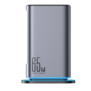 Joyroom 65W GaN Multiport Charger, 4x USB-C, 2x USB-A, Dark Gray
