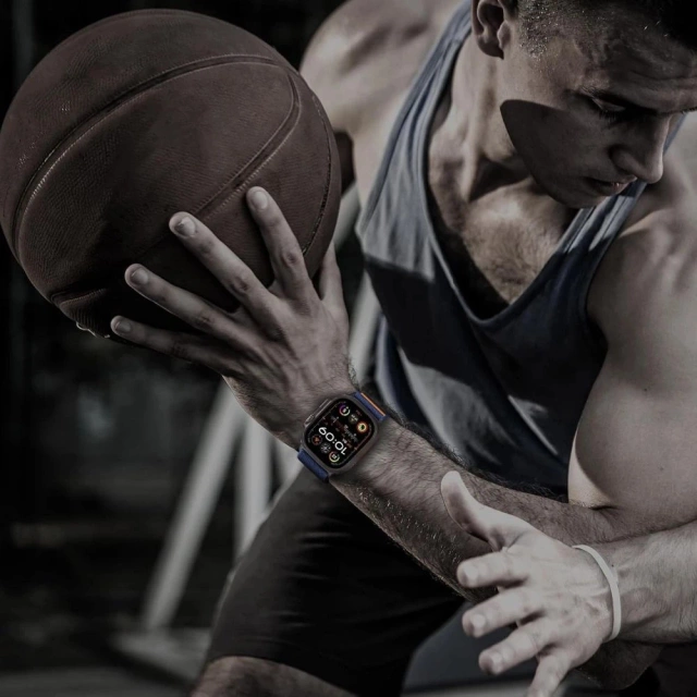 Pasek Tech-Protect Nylon Clasp Apple Watch 44–49 mm Granatowy