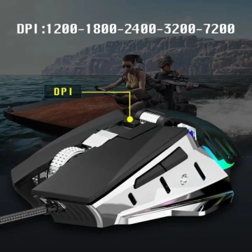 Wired Mechanical Gaming Mouse Forev FV-507 with LED Backlight