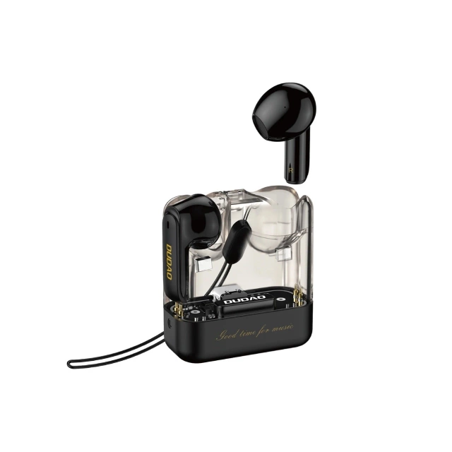 TWS Dudao U18Pro Bluetooth 5.3 Ohrhörer – Transparent, LED, Schwarz