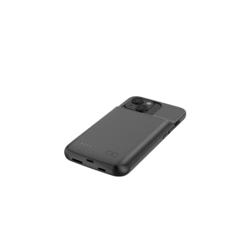 Case cover with PowerCase 4800mAh power bank for Apple iPhone 14 / 14 Pro Black