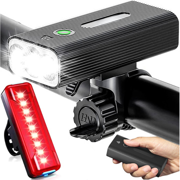 Svetlo na bicykel Predné zadné LED Svetlo na bicykel Predné zadné Svetlo na bicykel Vodotesné IPX5 USB cyklistické svetlo Alogy