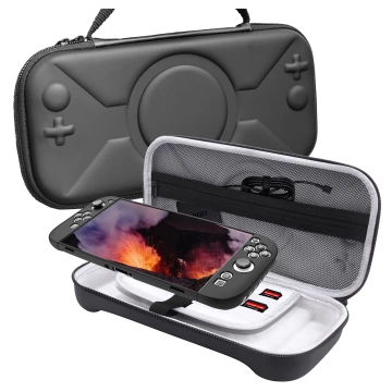 Pokrowiec Torba Ochronna do Nintendo Switch 2 2025 Twarde Etui , Wodoodporna, Lekka, z Tłoczonym Wzorem, Alogy HardFoamBag™ – Czarna