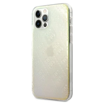 Guess GUHCP12M3D4GIRBL iPhone 12/12 Pro 6,1" opalowy/irisescent hardcase 4G 3D Pattern Collection