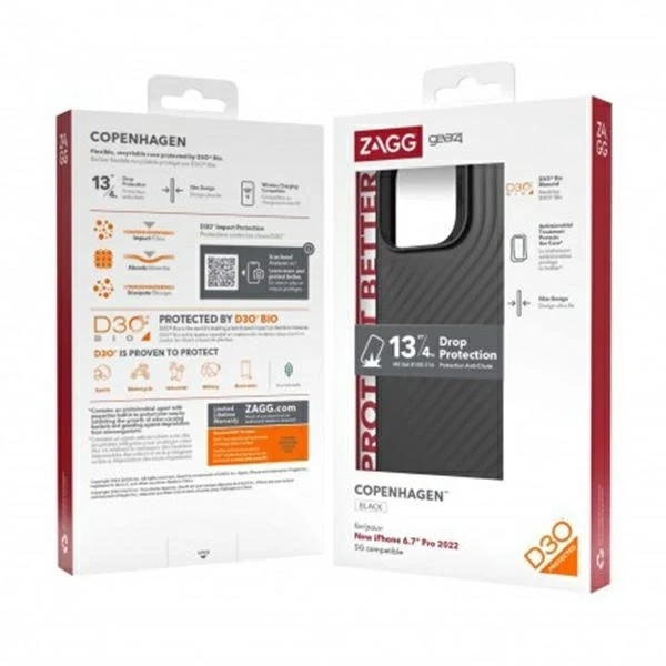 Puzdro Gear4 Copenhagen pre iPhone 14 Pro Max 6,7" čierno/čierne 51543