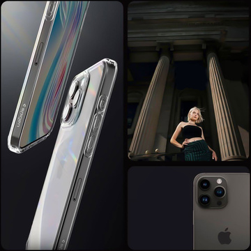 Kryt pre iPhone 15 Pro Max Spigen Ultra Hybrid Case, zadný kryt, krištáľovo čisté sklo