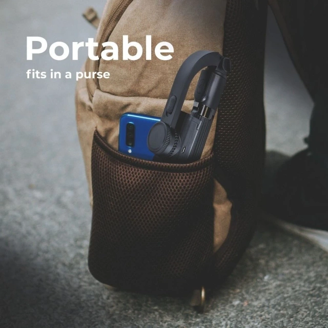 Selfie tyč s Bluetooth dálkovým ovládáním, stativem, stabilizátorem/rukojetí, černá SSTR-L08