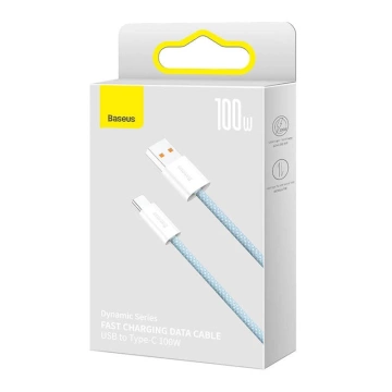 Kábel USB do USB-C Baseus Dynamic Series, 100W, 2m (niebieski)