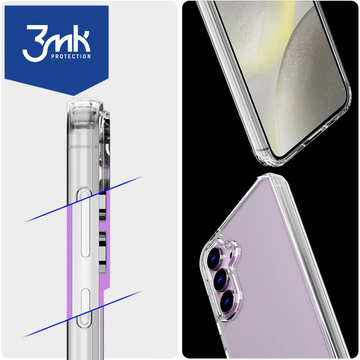 Hülle für Samsung Galaxy S24 Plus 3mk Armor Case Klares Gehäuse gepanzerte Rückseite transparent